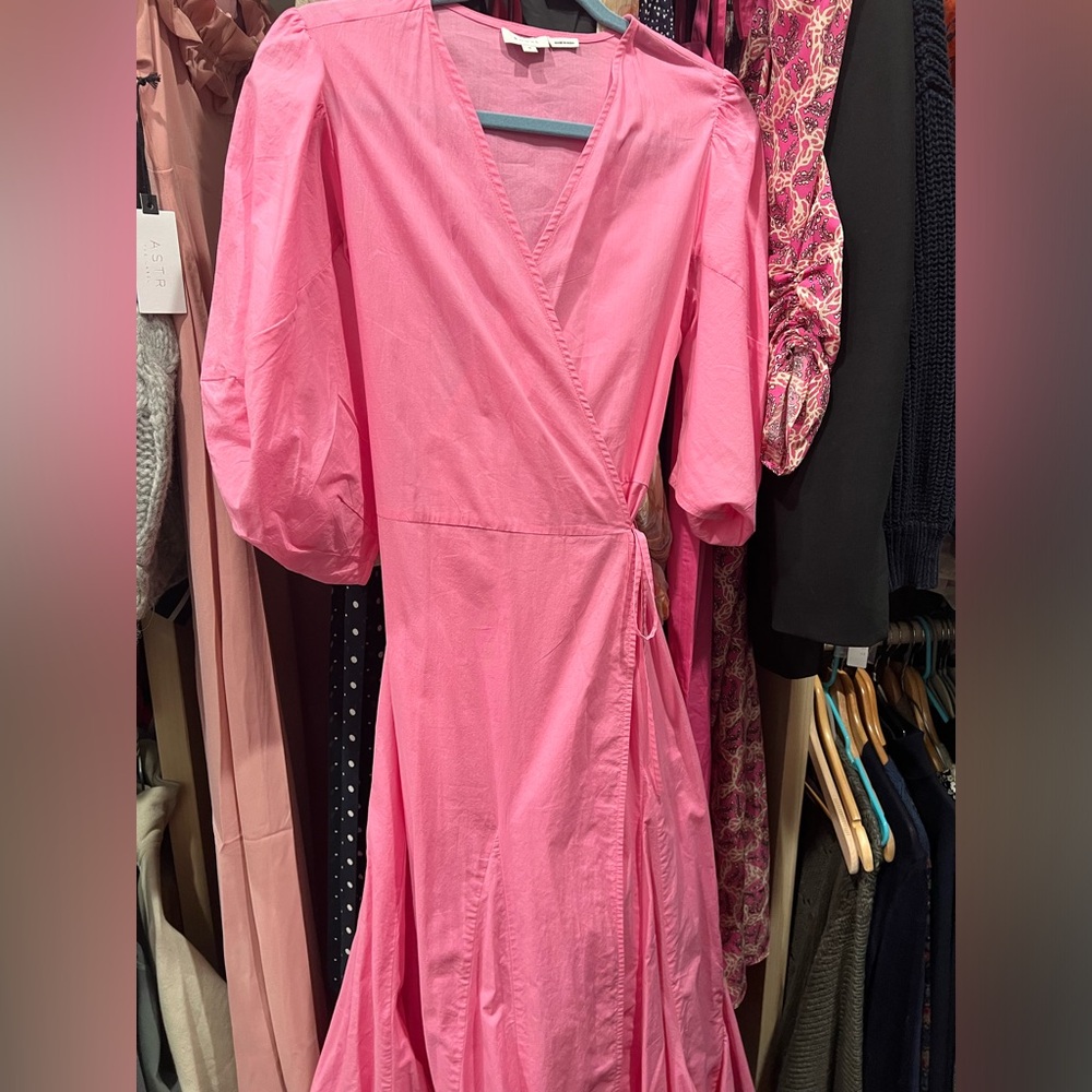 Pink Rhode Fiona wrap dress